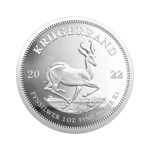 1 troy ounce zilveren munt Krugerrand Proof voorkant