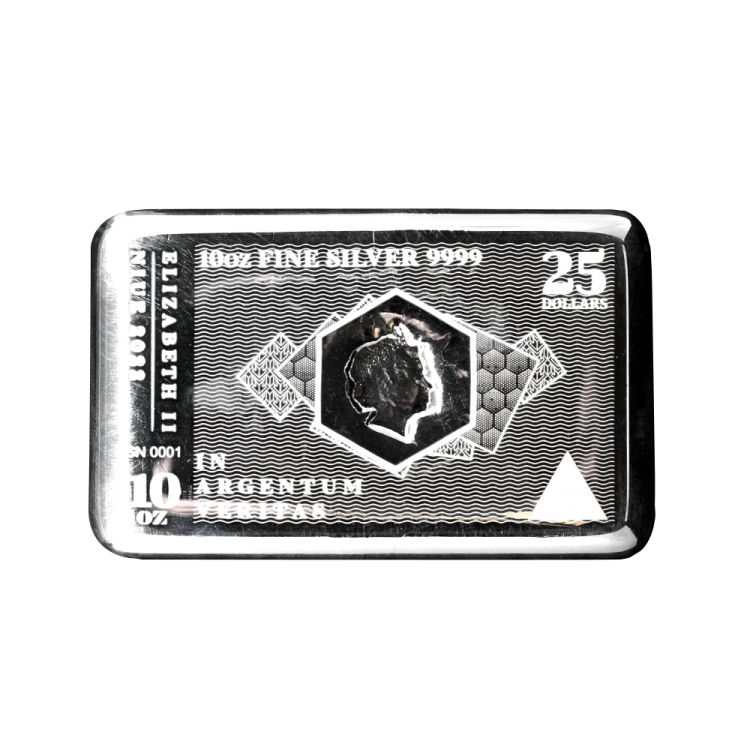 10 troy ounce zilveren muntbaar Silvernote 2022 voorkant