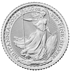 Silver Britannia of 1/10 troy ounce