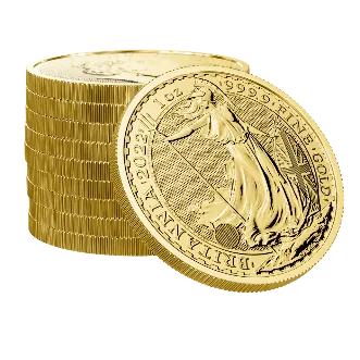 Golden Britannia coin