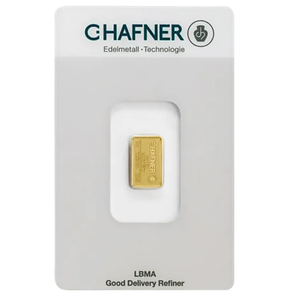 C. Hafner 2 gram goudbaar