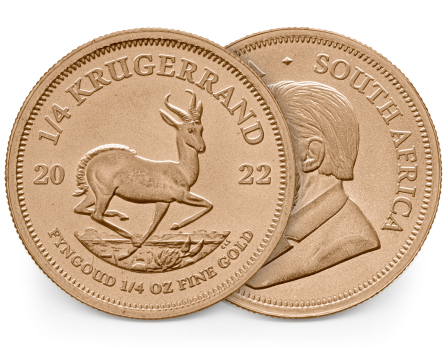 Gold Krugerrand coins