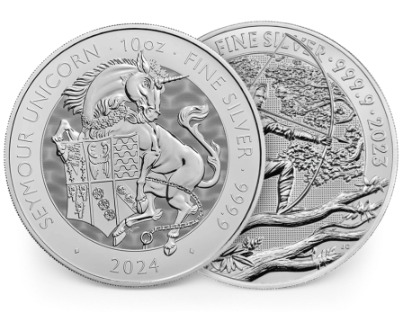 10 troy ounce zilveren munt