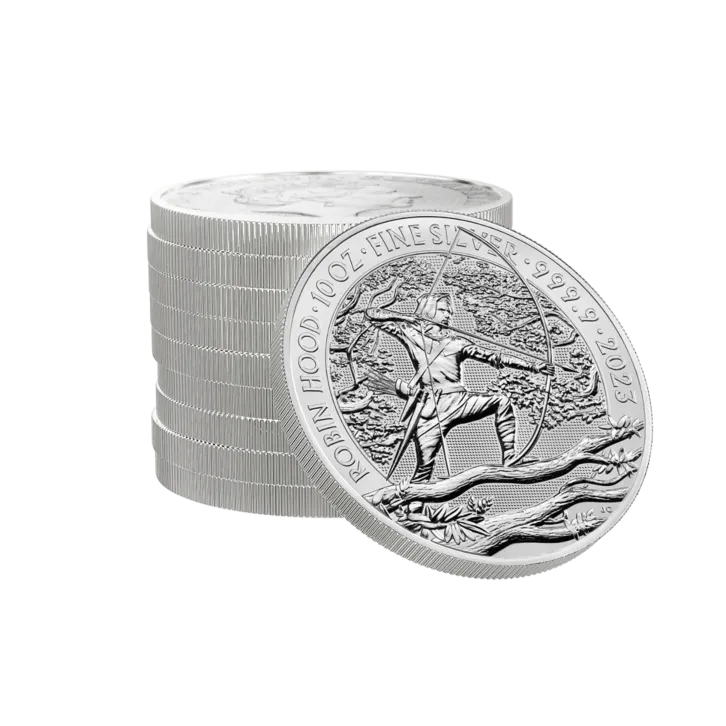 10 troy ounce zilveren munt