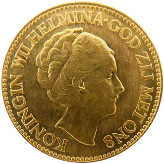 Gouden tientje Wilhelmina