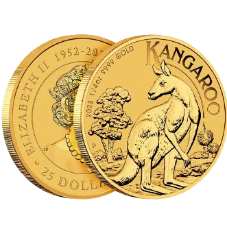 Ontwerp gouden Kangaroo munten