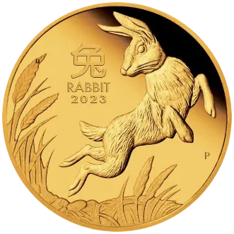 Gouden Lunar munt uit 2023