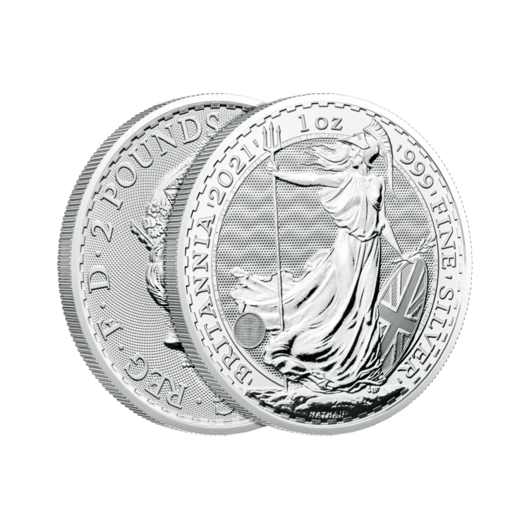 Silver Britannia coin fine silver